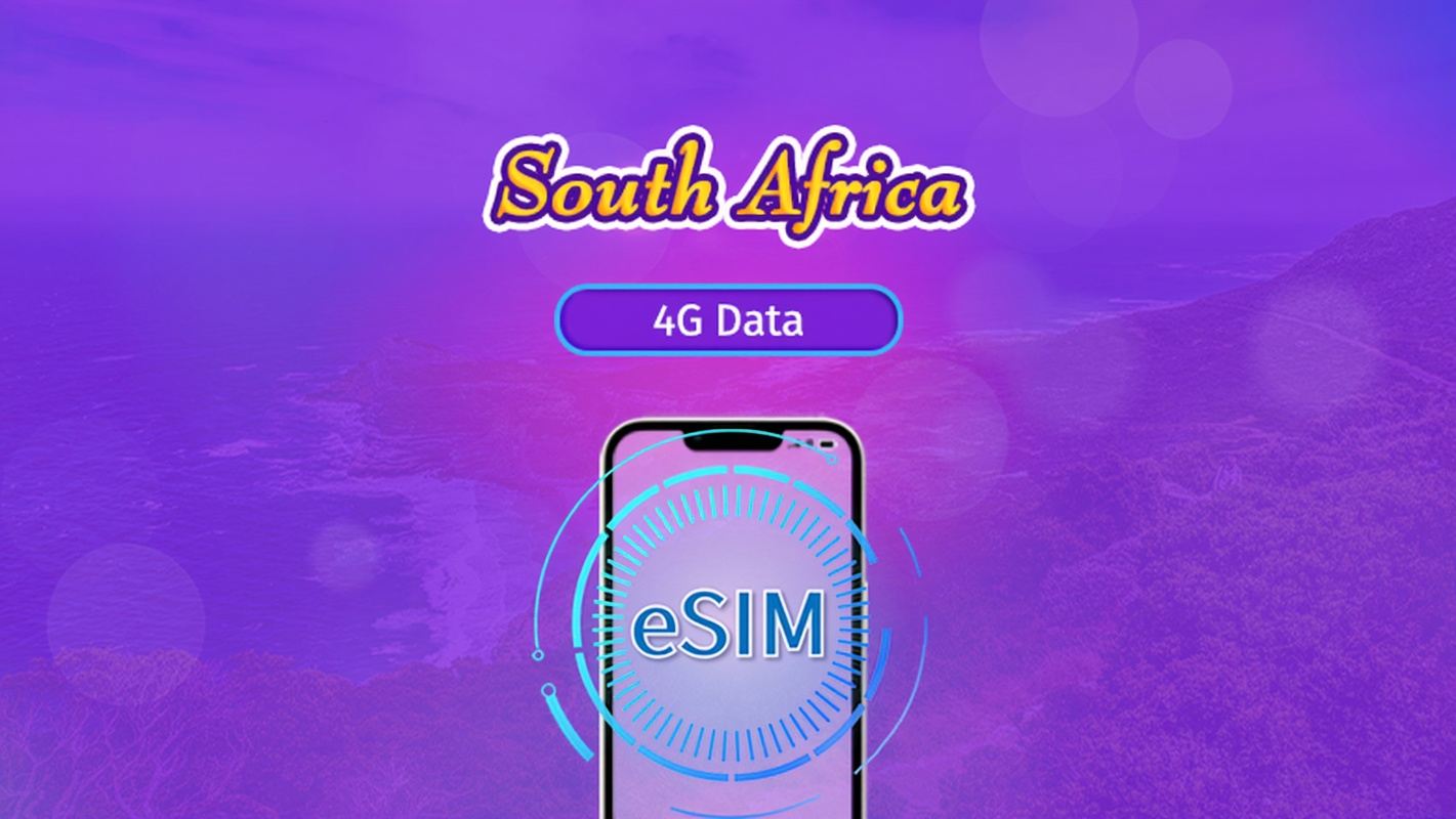 South Africa | 5G/4G eSIM | Day Pass/Total Package | Natural Day Billing | 1-30 days | QR code