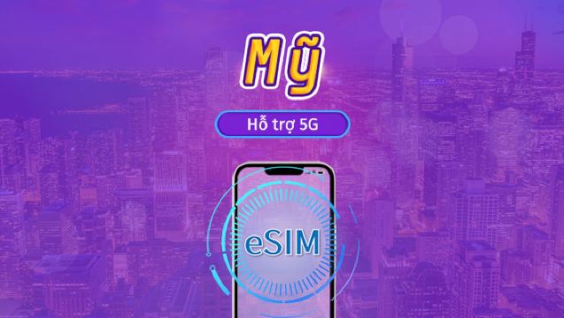 Mỹ 5G eSIM | Vé Ngày/Gói Tổng Hợp | Thanh Toán 24 Giờ | 1‑30 Ngày | Mã QR