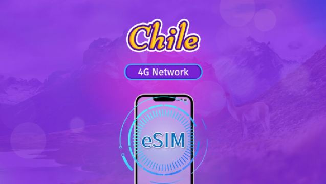 Chile | 4G eSIM | Daypass/Total Package | 24H Billing | 1-30 days | QR code