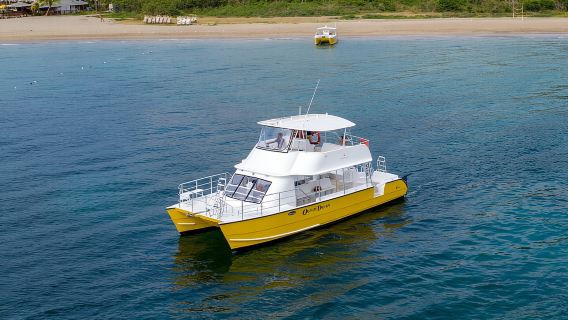 3.5hr Private Power Catamaran Snorkel and Beach Experience