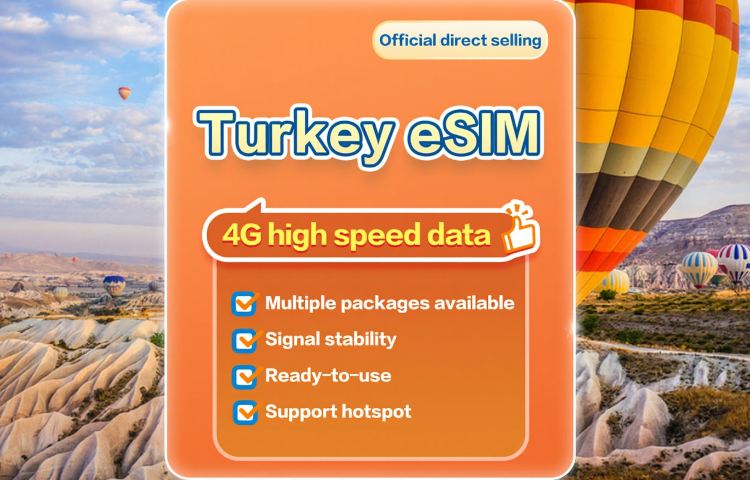 [Türkiye] 4G | eSIM | 1-30 days available | Subscribe and use | Hotspot supported | QR Code