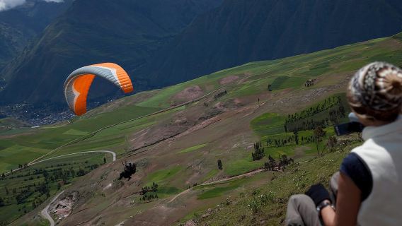 Paragliding over the Sacred Valley