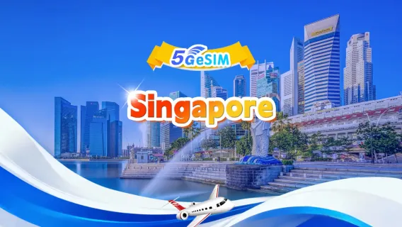 Singapore 5G eSIM | Dual network · Supports ChatGPT & Google Maps | 500MB/day - Total 50GB | 1–30 days | 24 hr billing | QR code
