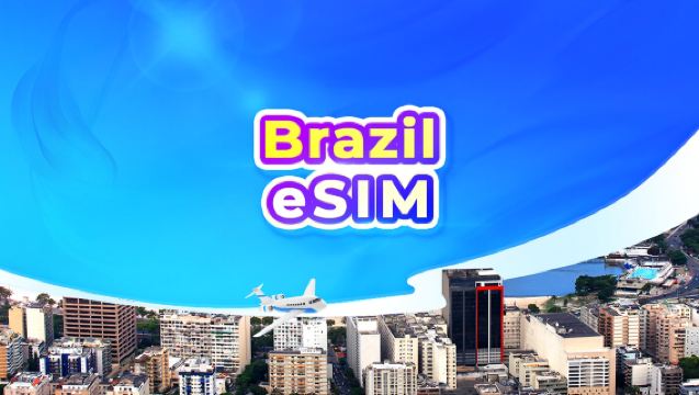 Бразилия 5G eSIM | Ежедневный пакет/пакет трафика | Круглосуточная тарификация | QR-код