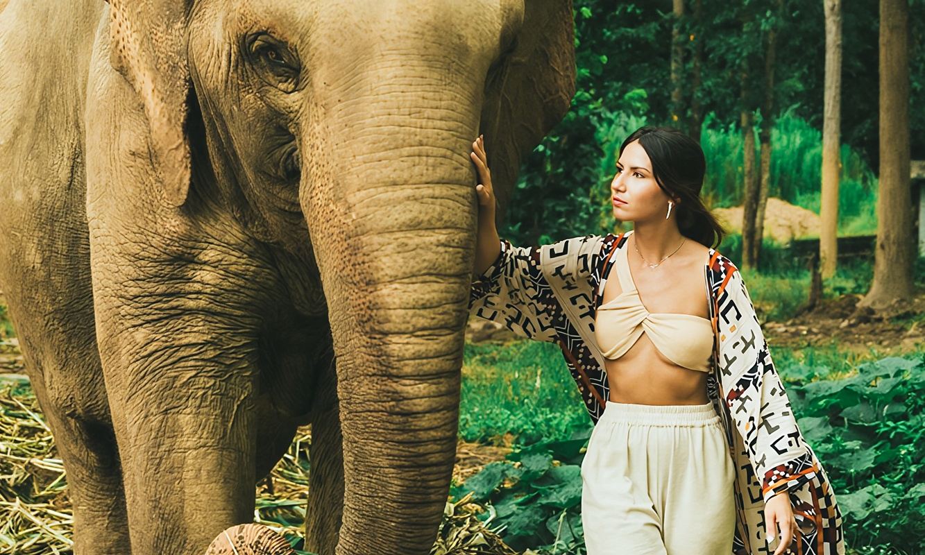 ท่องเที่ยวไทย ทัวร์วันครึ่งที่เขตรักษาพันธุ์ช้างอาณาจักรสีเขียวกระบี่ กิจกรรมอาบน้ำและให้อาหารช้าง ปฏิสัมพันธ์สำหรับครอบครัว