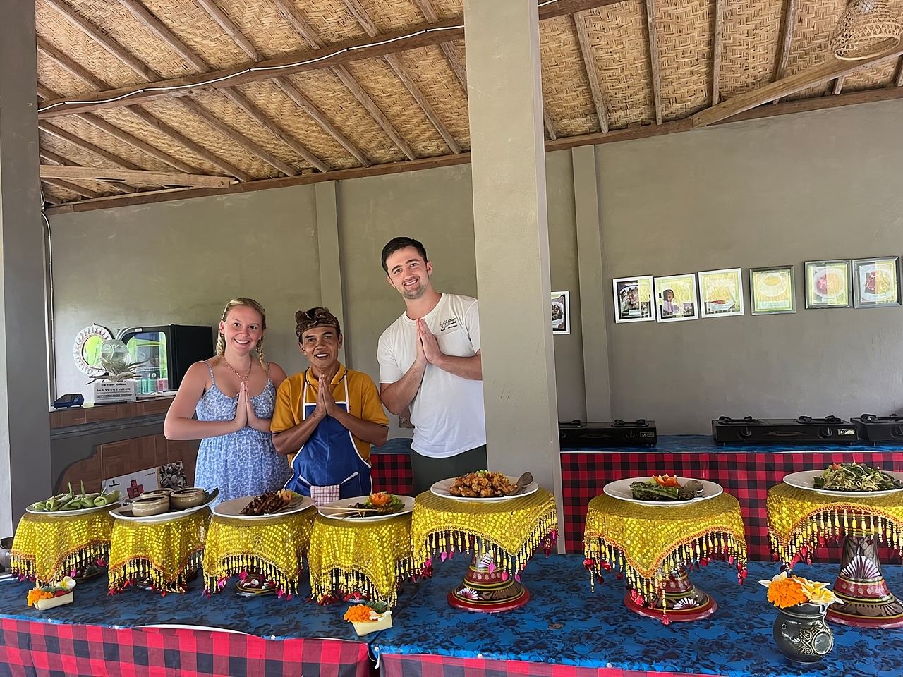 Classe di cucina a Bali con tour delle risaie e del mercato tradizionale|Lezione di cucina a Ubud