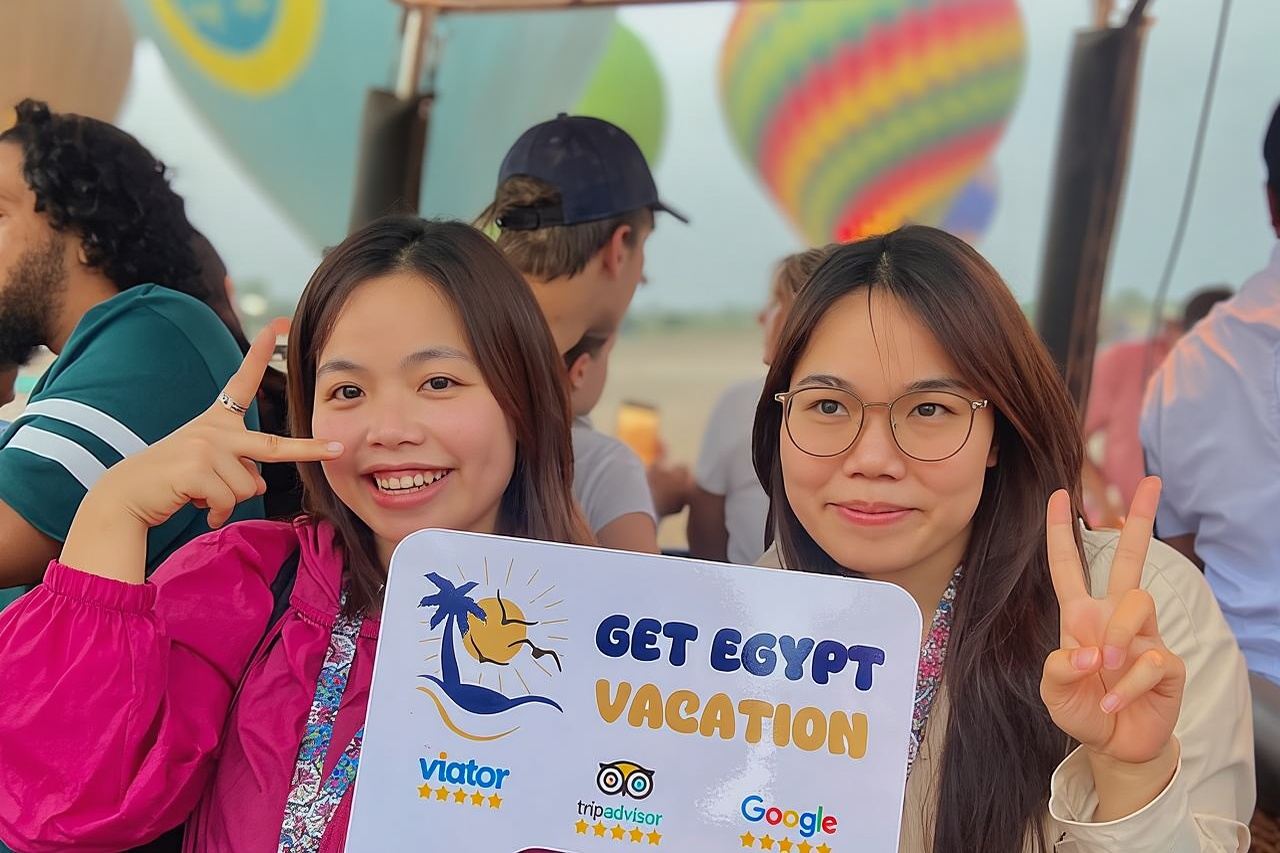 Esperienza di lusso in mongolfiera a Luxor con prelievo