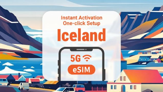 Island 5G eSIM | Dobbelt netværksdækning | Understøtter ChatGPT & TikTok | Valgfri pakke på 1-30 dage | Køb og brug med det samme | QR-kode