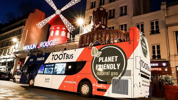 Ночной тур по Парижу на маршрутном автобусе