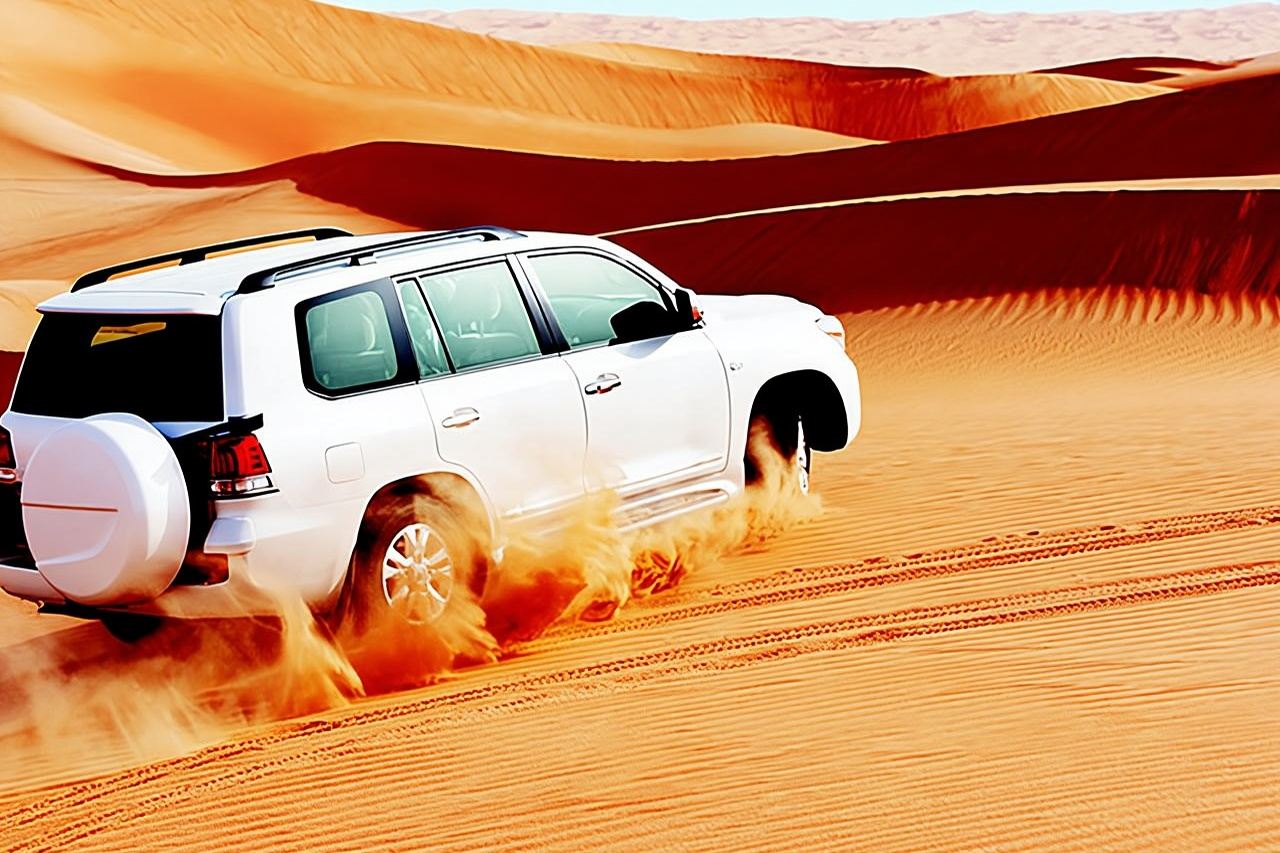 Rote-Dünen-Safari mit Sandboarding und Kamelritt ab Ras Al Khaimah