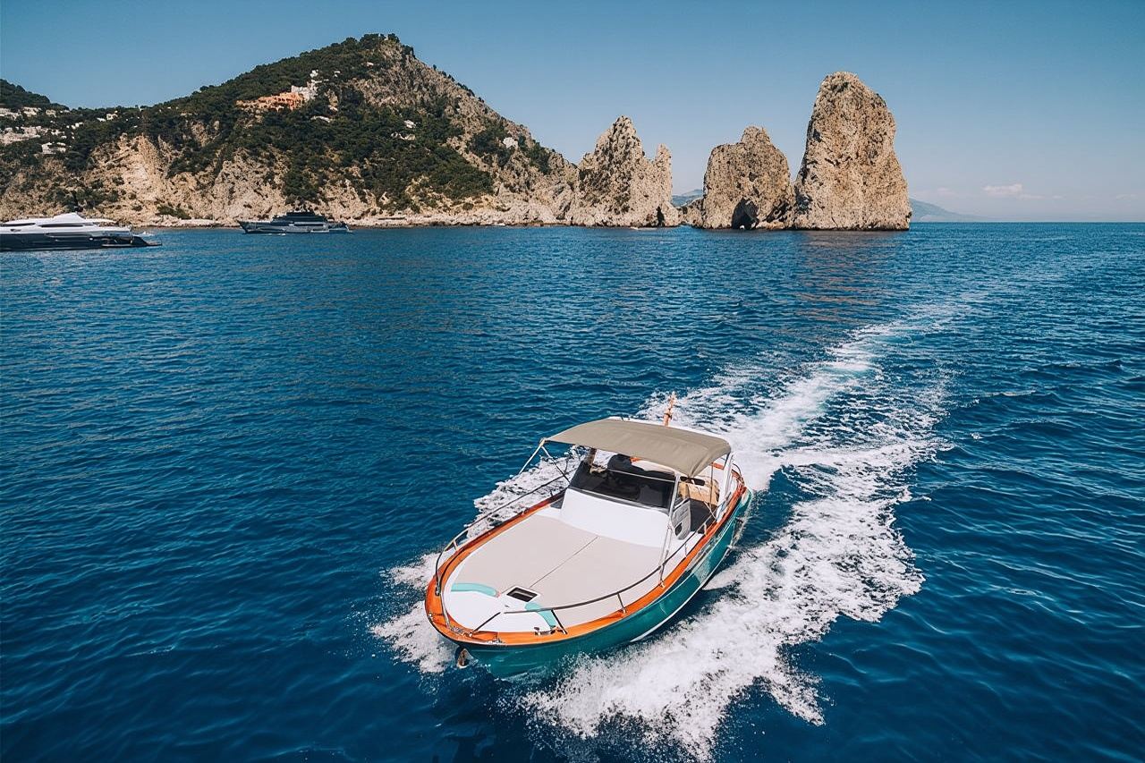 Capri Private Boat Tour from Sorrento, Positano or Naples 
