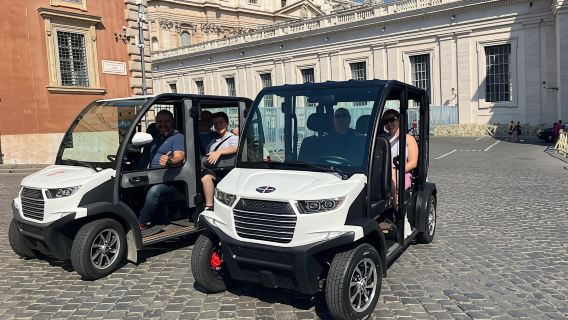 Private Rome Tour by Golf Cart with Optional Catacombs Visit