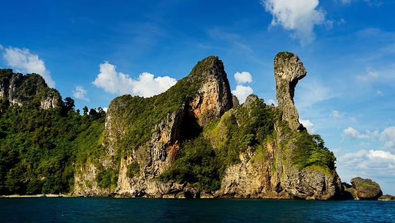 Excursion en bateau rapide aux 4 îles magiques de Krabi - Prise en charge à l'hôtel - Déjeuner inclus - Visite de 4 îles - Snorkeling - Plage de Railay