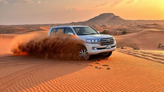 Doha : Safari relaxant dans le désert, balade à dos de chameau, mer intérieure, baignade