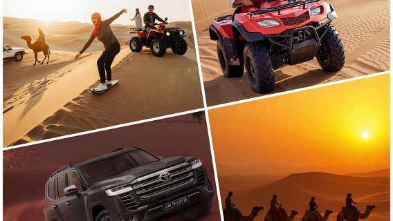 Doha: Desert Safari, Camel Ride, Sandboarding, Inland Sea