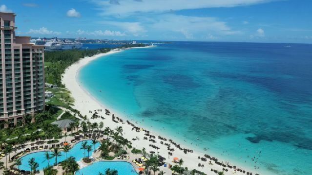 Bahamas : Excursion d'une journée à Nassau pour nager avec les cochons de l'île d'Eluethera et découvrir la plage rose