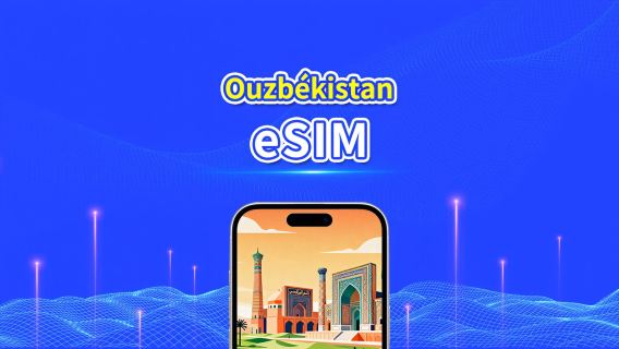 eSIM d'Ouzbékistan | 4G | Forfait de Données Quotidiennes/Globales | 1–30 jours | Facturation 24h | Code QR