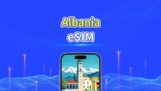 Albania eSIM 5G/4G | Copertura doppia rete | Pacchetto dati giornaliero/totale | Fatturazione a 24 ore | 1–30 giorni | Codice QR