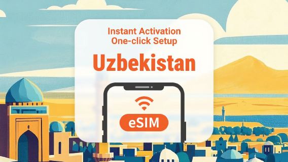 Usbekistan eSIM | Alle AI & TikTok | 1–30 dage | QR-kode