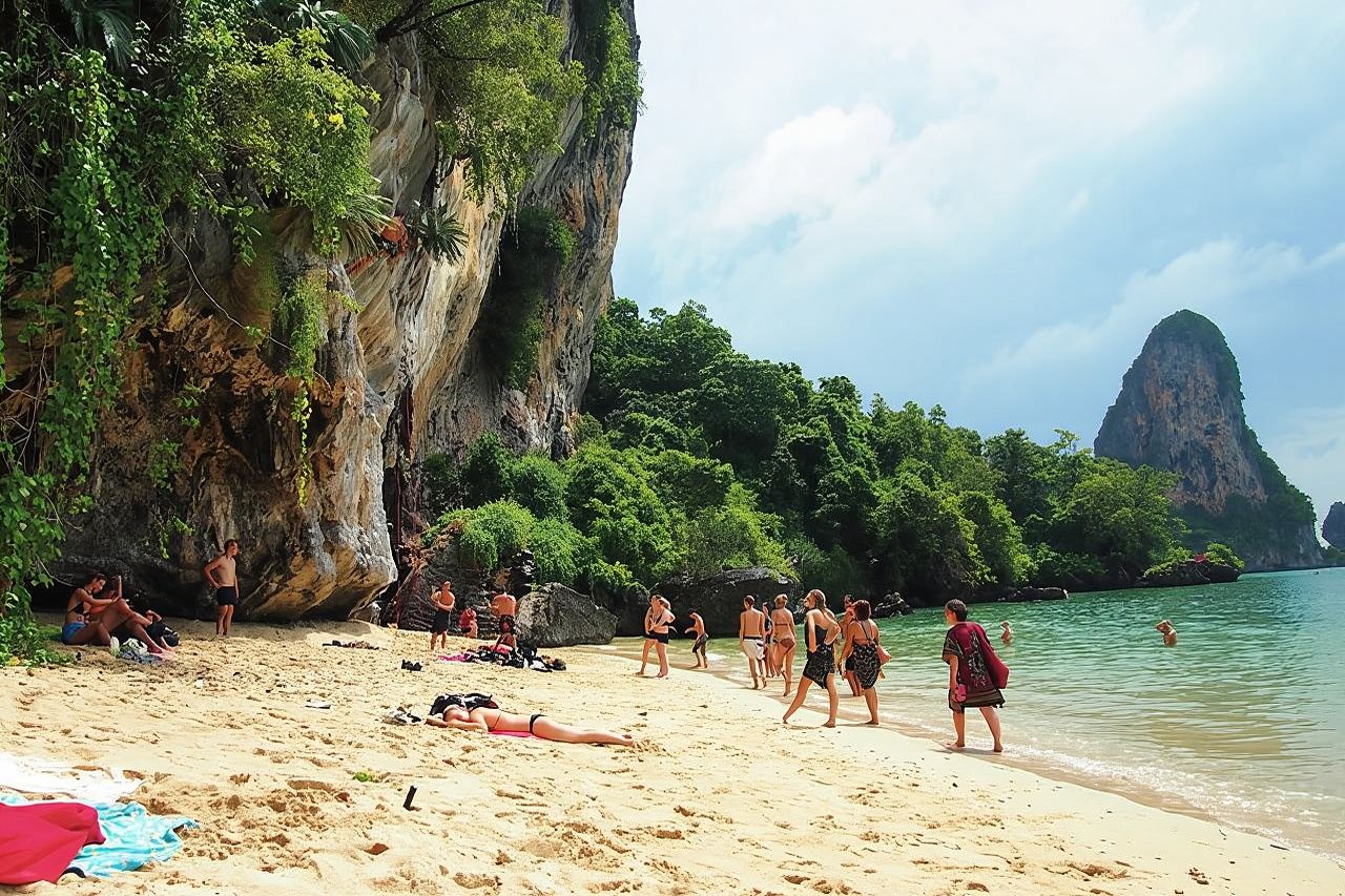 Corso di arrampicata su roccia di un giorno intero a Railay Beach tenuto da King Climbers da Krabi