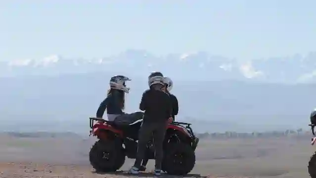 Half-day quad bike in the palmgrove & rock desert