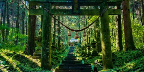 日本宮崎上色見熊野座神社+高千穗峽+天巖户神社天安河原一日遊