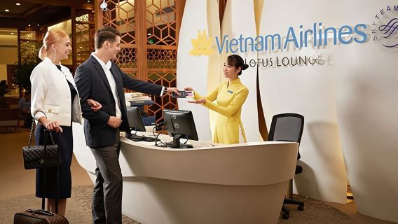 Lotus Lounge – Abfluglounge für Inlandsflüge am internationalen Flughafen Nội Bài