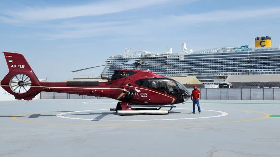 นั่งเฮลิคอปเตอร์ในอาบูดาบี