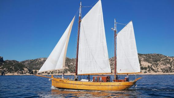 Marsella: Día de navegación en el corazón de las Calanques con almuerzo orgánico y vino