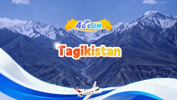 Tagikistan 4G eSIM | Pacchetto completo | 1 GB-30 GB | 3-30 giorni | Codice 24 ore | QR Code