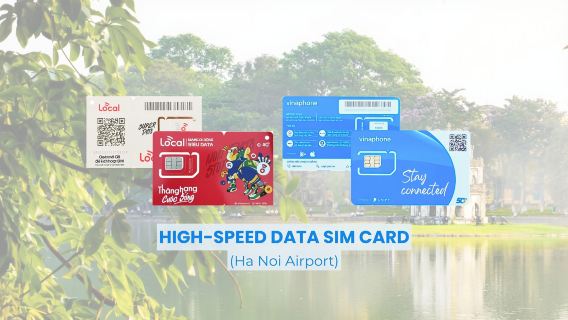 베트남 4G/5G SIM 카드 | 하노이 - 노이바이 국제 공항에서 쉽게 수령 가능