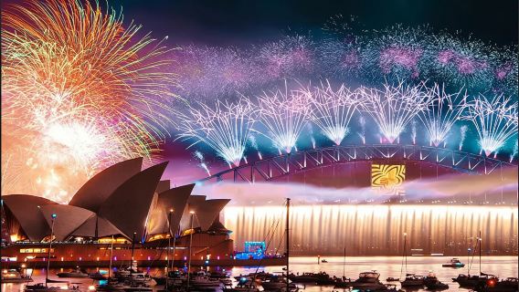 Crucero de 1.25 horas con fuegos artificiales de Año Nuevo en Sídney - Salida desde Darling Harbour