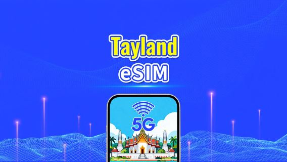 Tayland 5G eSIM | Çift Şebeke | Günlük/Toplam Veri Paketi | 1–30 gün | Takvim Günü Faturalandırması | QR Kodu