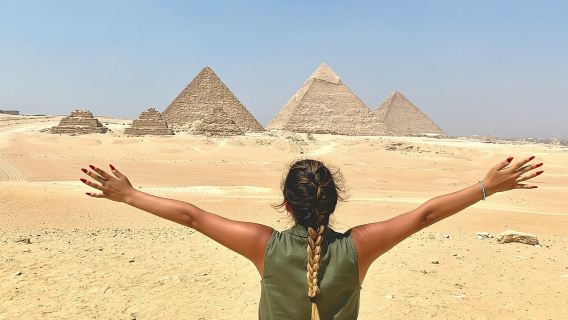 All inclusive: Giza Pyramids, Sphinx, Sakkara. and Memphis.