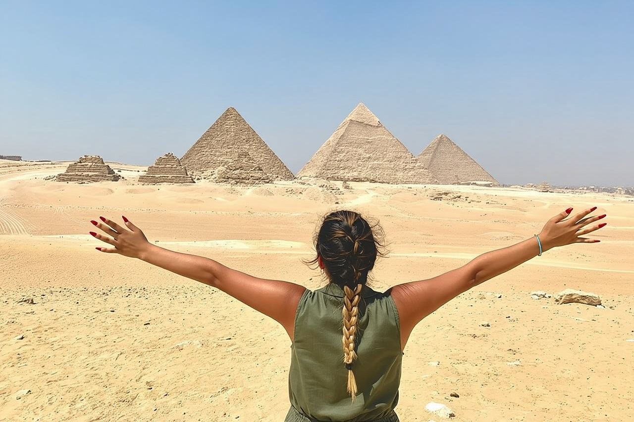 All inclusive: Giza Pyramids, Sphinx, Sakkara. and Memphis.