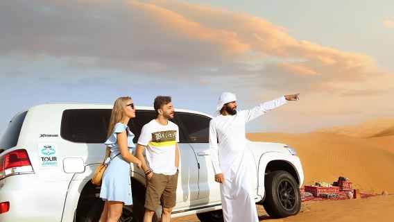 Dubai Desert Camp one-day tour| Multiple Camps to Choose From, Shows, Camel Rides, and Hotel Pickup