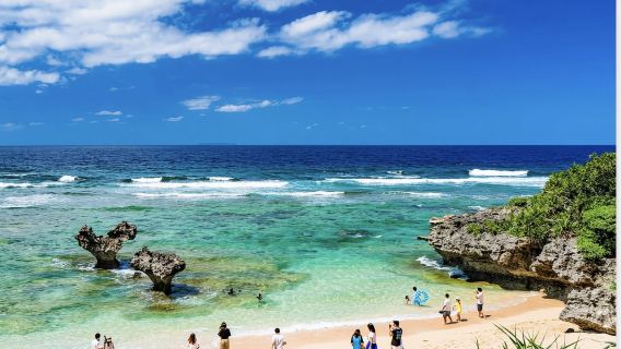 沖繩海島夢想之旅 ｜寶藏古宇利+萬座毛+美國村+美麗海水族館