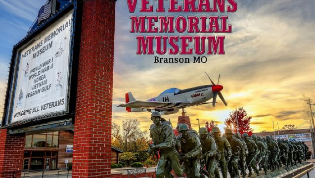 Вход в мемориальный музей ветеранов в Брэнсоне