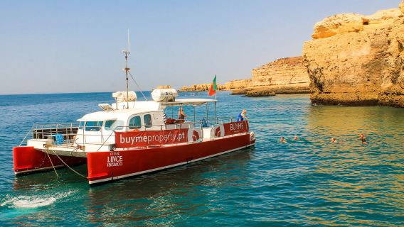 Quarteira : visite des falaises de la côte de l'Algarve pour les amoureux du coucher du soleil à Galé