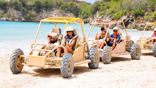 Adventures Boogies Double: Buggy Ride to Macao Beach and Cenote Cave