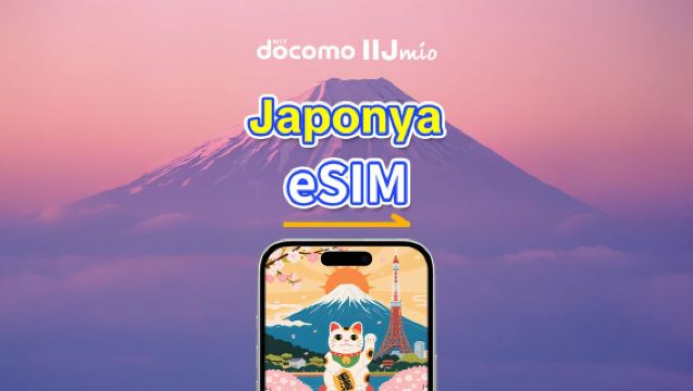 Japonya eSIM | docomo 4G | Günlük Paket/Veri Paketi | 1-30 Gün | Takvim Günü | QR Kodu