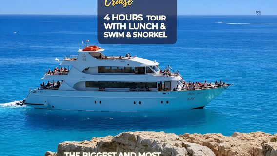 Luxury Ocean Queen half-day Cruise with Lunch in Ayia Napa