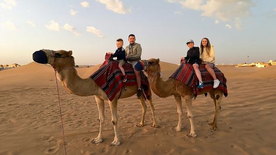 Morning Red Dune Safari with Camel Trekking and sand boarding 