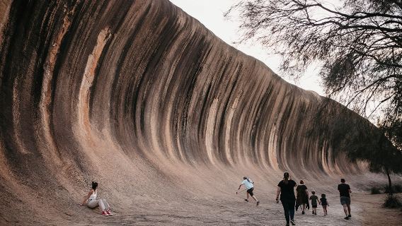 Perth Wave Rock Caravan Park + York Town + Mulka's Cave + Hippo's Yawn day tour with pickup and drop-off in Perth