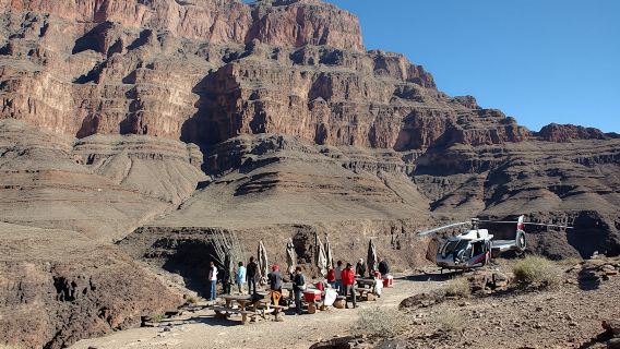 Wind dancer sunset helicopter tour over the Grand Canyon