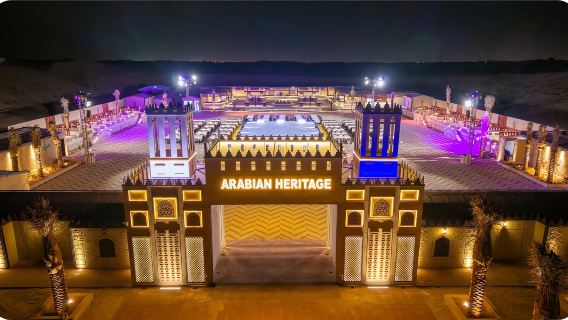 Chuyến tham quan sa mạc Dubai tại Trại mới của Arabian Heritage với bữa tối buffet BBQ