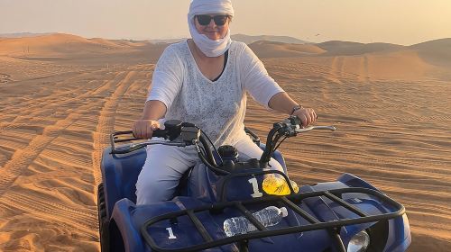Dubai: Unique MORNING Quad Bike Red Dunes Safari Day Tours 2