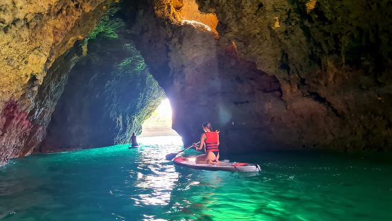 Albufeira: Pelajaran Berdiri Dayung dan Tur Pesisir