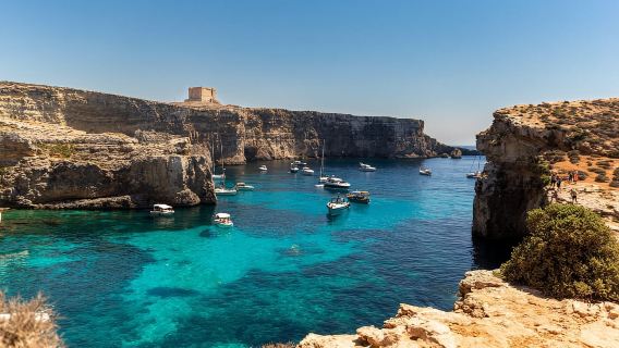 St. Pauls: Gozo & Comino, Blaue Lagune & Meereshöhlen-Tour