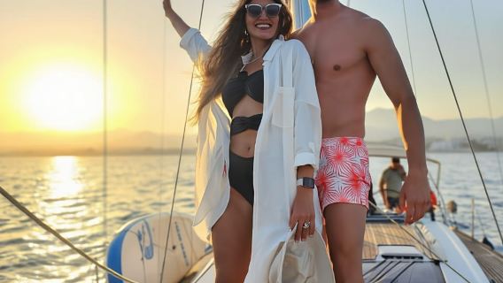 Marbella: Sunset Sailing Trip with Drinks and Snacks
